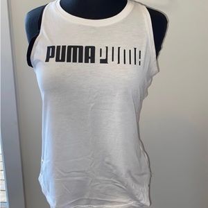 Puma Logo Cross Back Sleeveless T-Shirt